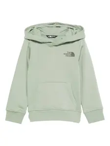 Худи с принтом логотипа The North Face Kids, зеленый