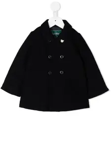 Двубортное шерстяное пальто familiar, синий