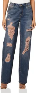 True Religion Женские Relaxed Straight MR Flap