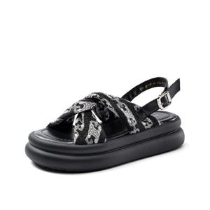 Сандалии с одним ремешком женские MXGM, Black