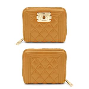 Стеганый кошелек на молнии Ateliers Saint Germain, коричневый