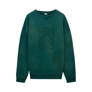 Толстовка Loewe Relaxed Fit Sweatshirt 'Dark Green', зеленый