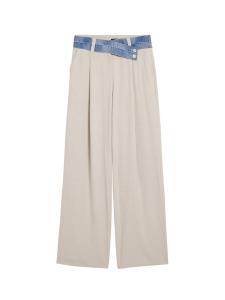 Свободные плиссированные брюки Desigual, белый