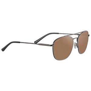 Солнцезащитные очки Carroll Large матовые темно-серые с минеральными поляризованными линзами Serengeti