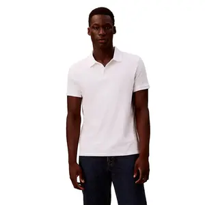 Классическая поло с длинным рукавом Calvin Klein Jeans с монограммой, белый