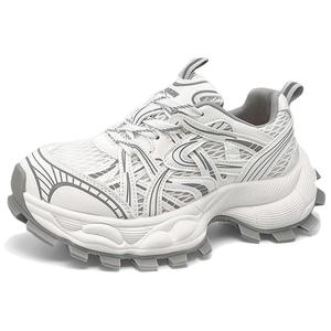 Craftsman gang Амортизирующие дышащие утепленные низкие кроссовки на платформе для женщин белые, цвет White