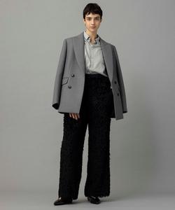 Удобные брюки с бахромой из перьев