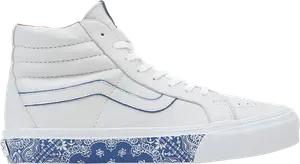 Кеды Vans Sk8-Hi Reissue LX Bandana - White True Blue, белый