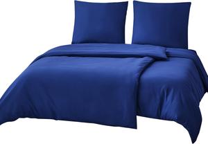 Комплект постельного белья RUIKASI, 4 предмета, 135х200/80x80, королевский синий