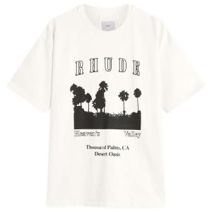 Футболка «Тысяча пальм» Rhude, Vintage White / Black
