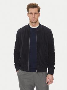 Кожаная куртка обычного кроя M888 Serge Pariente, синий