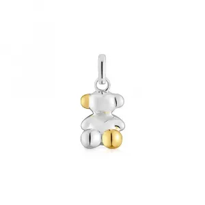 Подвеска Tous Small Two-tone Bold Bear, серебро/позолоченное серебро