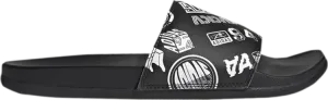 Сандалии Adidas Adilette Comfort Slide 'All Over Logos - Black', черный