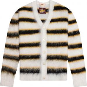 Кардиган Marni Mohair And Wool Blend Cardigan 'Lily/White', белый