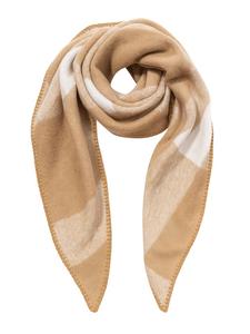 Модный шарф из нежной ткани со стильным рисунком коричневого цвета. Faera