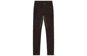 Слим-фит джинсовые брюки с молниями Givenchy, тёмно-коричневый