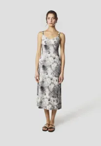 Платье-Футляр с бретелями и принтом Koroshi, Gris Grey