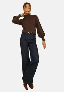 Джемпер Love & Roses Jumper, Chocolate Brown Button Shoulder/Brown