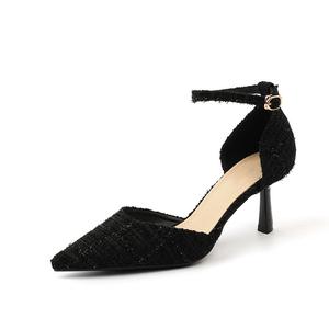 HKCP Туфли на высоком тонком каблуке женские, черные