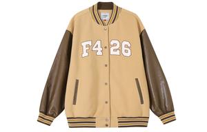 Бейсбольная куртка унисекс F426, Розовый/Серый