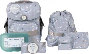 Школьная сумка SCHOOL-MOOD "Timeless, Nordic Collection, Aqua", световозвращающие поверхности, из переработанного материала, цвет Aqua