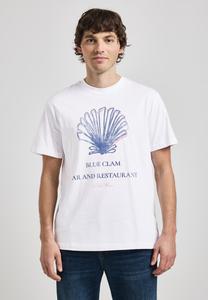 Футболка с принтом MIT MUSCHEL Street One MEN, белый