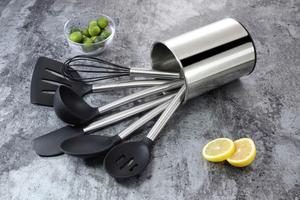 Набор кухонных инструментов Echtwerk, черное серебро