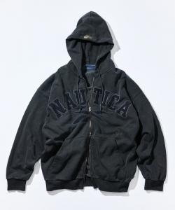 Толстовка на молнии Arch Logo Pigment Heavyweight 25AW Nautica, цвет Black