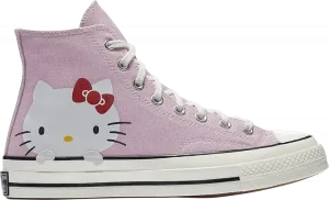 Кроссовки Converse Hello Kitty x Chuck 70 Canvas Hi Top Prism Pink, розовый