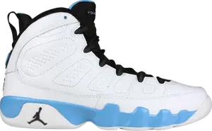Кроссовки Air Jordan 9 Retro GS University Blue 2010, белый