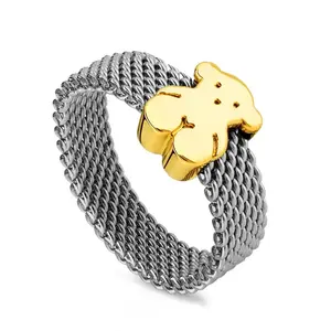 Кольцо Tous Sweet Dolls, сталь/золото