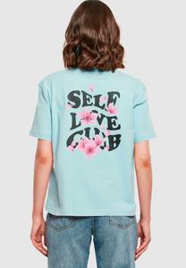 Футболка с принтом SELF LOVE CLUB TEE Mister Tee, синий