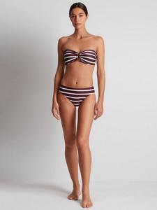 Трусики бикини хипстер Lago в полоску Ralph Lauren, Red Claret/Multi