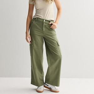 Джинсовые брюки-карго с завышенной талией So, Drew Green