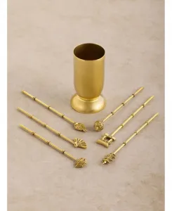 Шпажки для коктейлей «Магнолия» Gauri Kohli, золотой