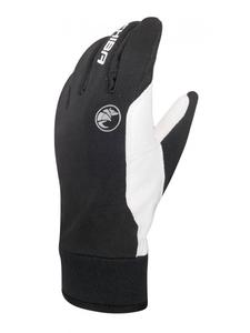 Bernina - ветрозащитные велосипедные перчатки из софтшелла и кожи наппа Chiba