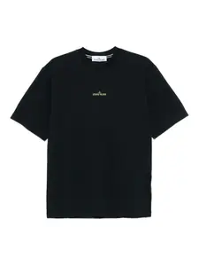 Футболка с вышитым логотипом Stone Island, синий