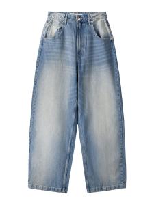 Джинсы свободного кроя Bershka, Blue Denim