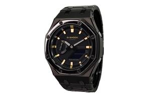 CASIO Часы Retrofit Series Electronic Movement Stainless Steel Strap Watch Men's Watch Black Dial