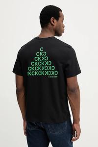 Хлопковая футболка Calvin Klein Jeans, черный