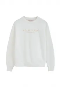 Минималистичная толстовка с заголовком Polo Club, White