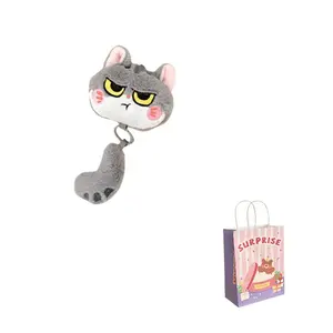 Длинный хвост котенок плюшевый кулон высота 15 см Nodding Bud Bug