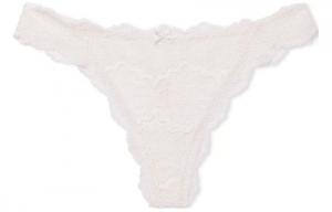DREAM ANGELS С отделкой из кружева Трусики-стринги/Белый/Слоновая кость Женские Нижнее белье 1 упаковка Белое кружево Victoria's Secret, 1 упаковка (Белое кружево)