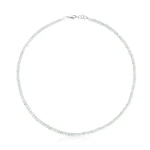 Колье Tous Basic Colors Short, серебро/лунный камень