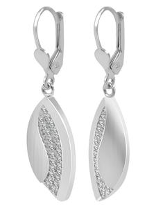 Adeliás Женские серьги - серьги из серебра 925 пробы с цирконами в серебряной оправе