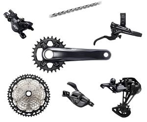 Групсет Shimano XT M8100 Mechanical Disc Single 2-поршневой I-spec EV, 10-45, 34T, 175 мм