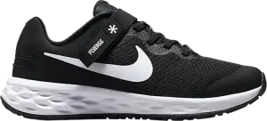 Кроссовки Nike Revolution 6 FlyEase GS 'Black White', черный