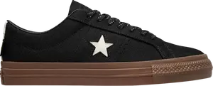 Кроссовки Converse One Star Pro Low Black Dark Gum, черный