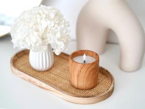 Декоративный поднос Tanafleur, 30х15х2.5 см, бежевый