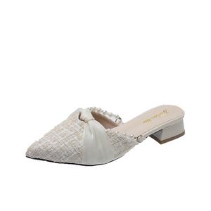 WUJI Женские сандалии с закрытым носком, устойчивые к истиранию и запаху, бежевые